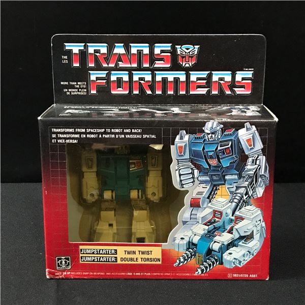 VINTAGE SEALED TRANSFORMERS - JUMPSTARTER - TWIN TWIST  IN ORIGINAL PACKAGING