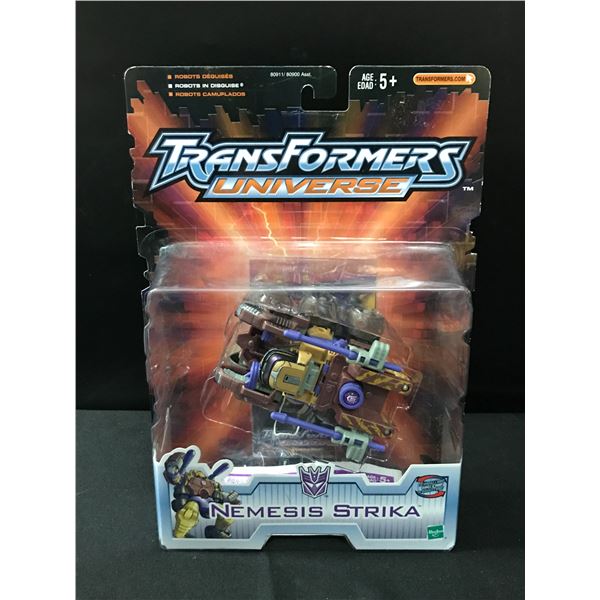 VINTAGE SEALED TRANSFORMERS UNIVERSE - NEMESIS STRIKA  IN ORIGINAL PACKAGING