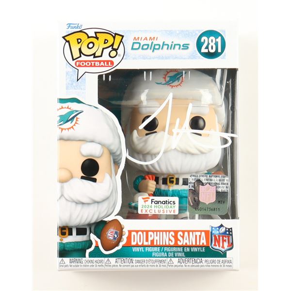 TYREEK HILL SIGNED DOLPHINS SANTA FUNKO POP (FANATICS COA)