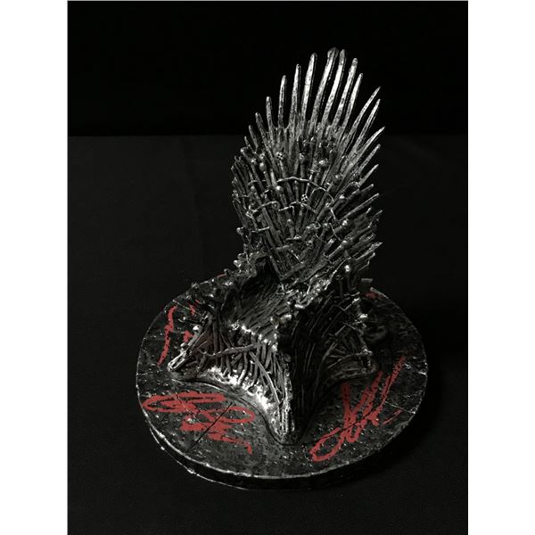GAME OF THRONES MULTI SIGNED THRONE INCLUDING CLARKE AND DINKLAGE - KB COA