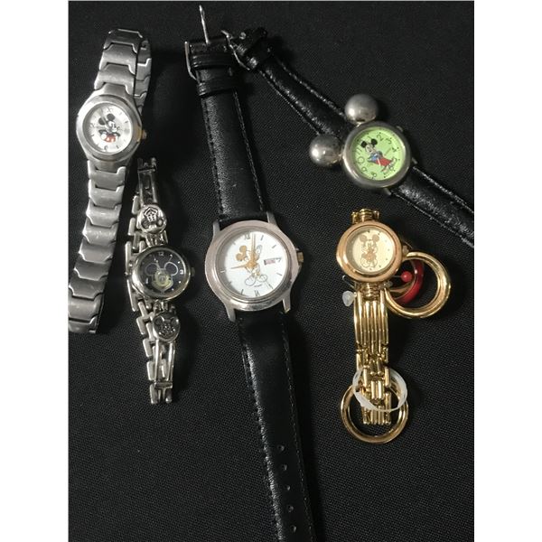 LOT OF MICKEY MOUSE WATCHES
