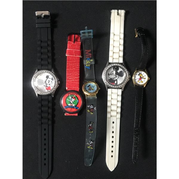 LOT OF VINTAGE MICKEY MOUSE WATCHES