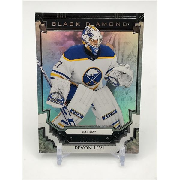 2023-24 UPPER DECK BLACK DIAMOND HOCKEY DEVON LEVI TRADING CARD