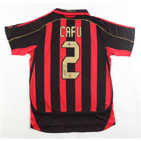 CAFU SIGNED SOCCER JERSEY - BECKETT COA