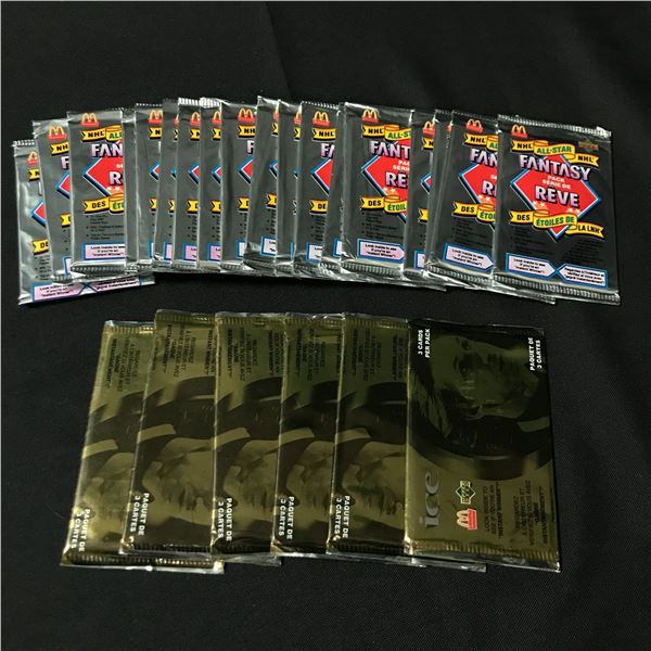 LOT OF SEALED SPORTS PACKS INCLUDING MCDONALDS HOCKEY