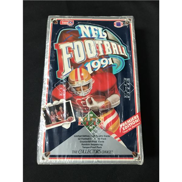 1991 UPPER DECK NFL FOOTBALL SEALED BOX