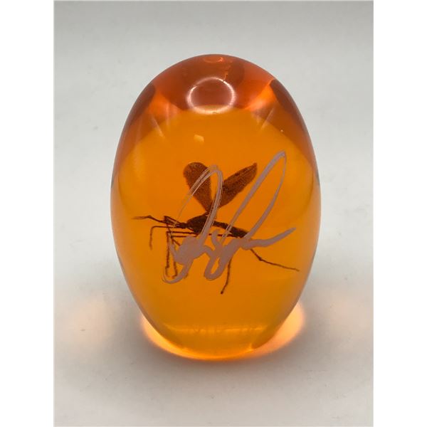 CHRIS PRATT SIGNED JURASSIC PARK AMBER PROP (KB COA)