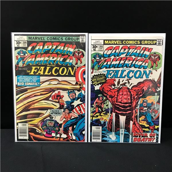 LOT OF 2 CAPTAIN AMERICA AND THE FALCON COMICS #209-209 - MARVEL COMICS