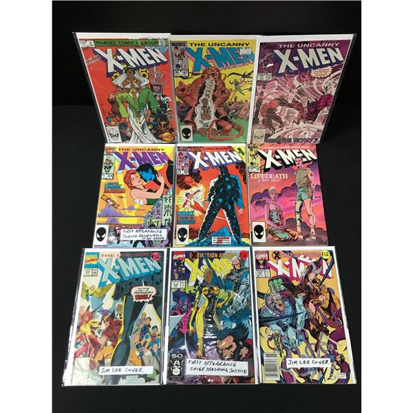 LOT OF 9 X-MEN COMICS - MARVEL COMICS