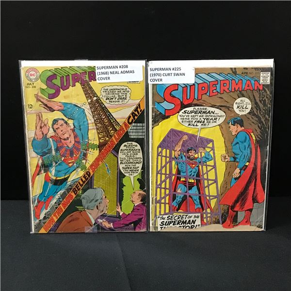 LOT OF 2 SUPERMAN COMICS (1968/70) - DC COMICS