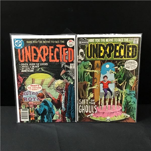 LOT OF 2 UNEXPECTED COMICS - DC COMICS