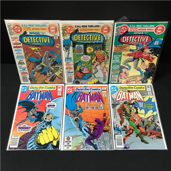 LOT OF 6 DETECTIVE COMICS - DC COMICS