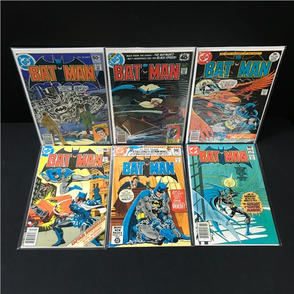 LOT OF 6 BATMAN COMICS - DC COMICS