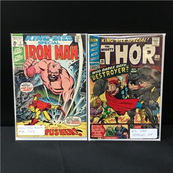 LOT OF 2 KING SIZED ANNUALS - MARVEL COMICS