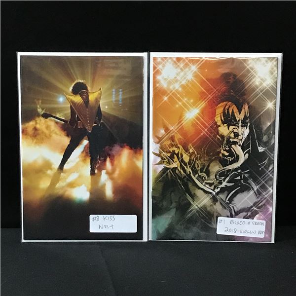 LOT OF 2 KISS THEMED VIRGIN COMICS