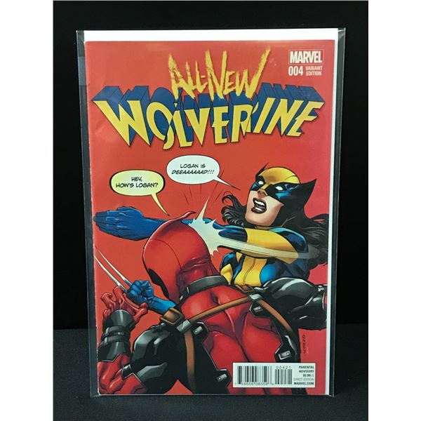 ALL NEW WOLVERINE #004 VARIANT EDITION - MARVEL COMICS