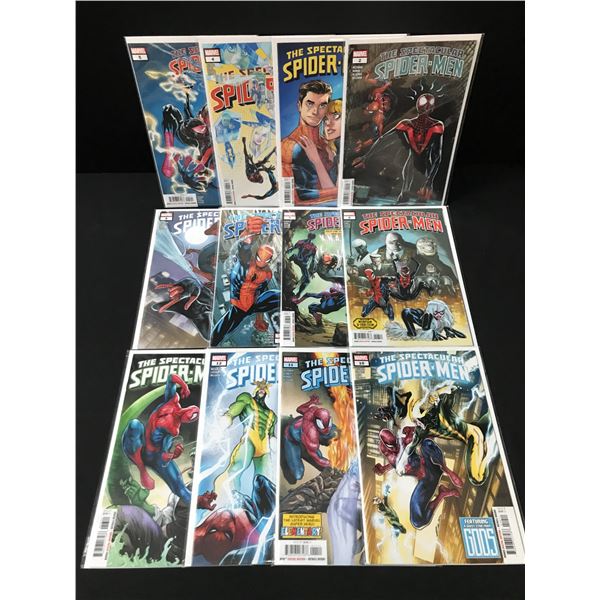 LOT OF 12 THE SPECTACULAR SPIDERMAN COMICS - MARVEL COMICS