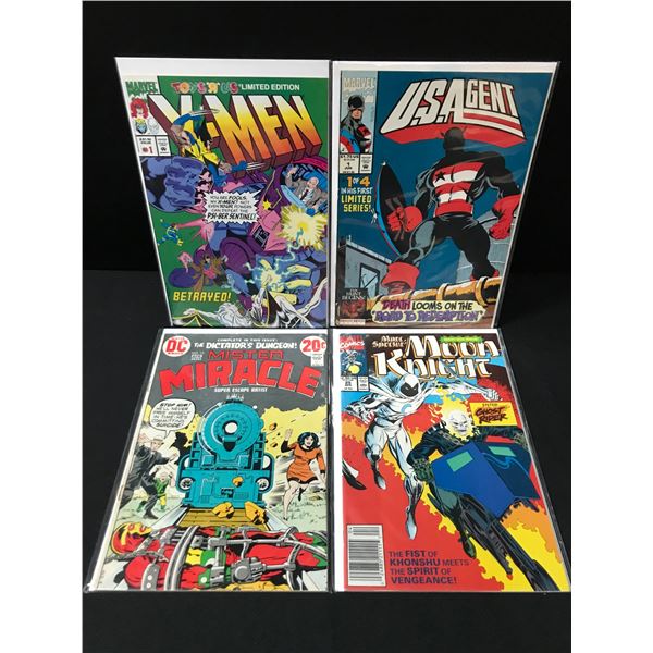 LOT OF 4 COMICS - MARVEL AND DC