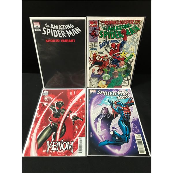 LOT OF 4 SPIDERMAN COMICS - MARVEL COMICS