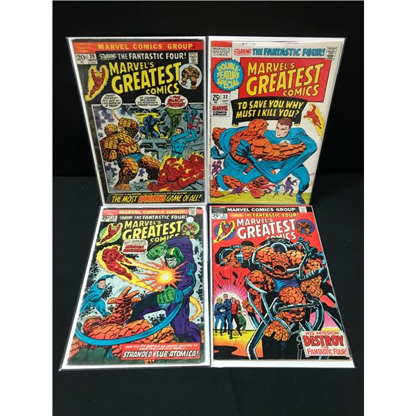 LOT OF 4 MARVEL'S GREATEST COMICS - MARVEL COMICS