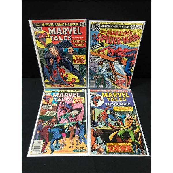 LOT OF 4 MARVEL COMICS FEATURING SPIDERMAN - MARVEL COMICS