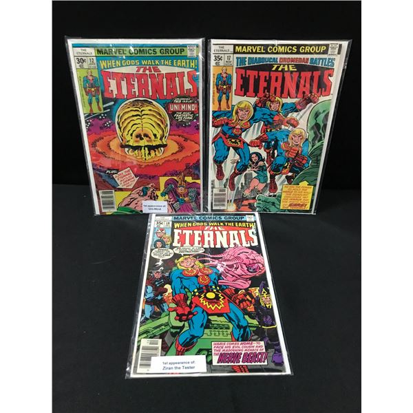 LOT OF 3 THE ETERNALS COMICS - MARVEL COMICS
