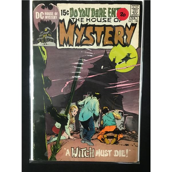 DC COMICS THE HOUSE OF MYSTERY NO.190