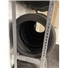 Image 2 : Tire rack w/ (x14) tires (Various tires) - Rack 18.5x61x84"