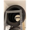 Image 3 : Tire rack w/ (x14) tires (Various tires) - Rack 18.5x61x84"