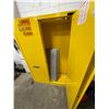 Image 3 : Uline flammable liquid storage cabinet w/ 3 adjustable shelves - 43x18x65"