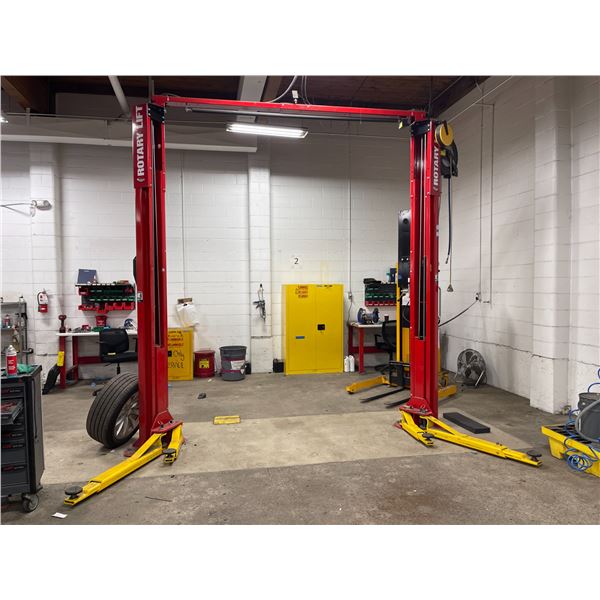 Rotary Lift - Model: SP0A7U5L5Z - 7000lbs capacity w/ "Shockwave" - Tested & Working - Bidder Respon
