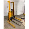 Image 1 : Curtis 2,200lb 63" semi electric straddle stacker - Model: H-5439 - Tested & Working - RV $5,970