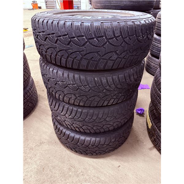 4X GENERAL ALTIMAX ARCTI 185/65R15 ON STEEL RIMS