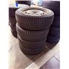 Image 1 : 4X CONTINENTAL WINTER CONTACT 205/55R17 ON STEEL RIMS