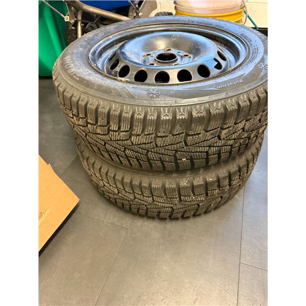 2X IRONMAN POLAR TRAX GEN 2 195/60R15 ON STEEL RIMS