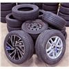 Image 1 : LARGE GROUP OF TIRES & WHEELS - VARIOUS SIZES & BRANDS