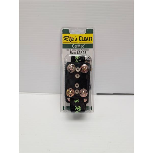 RIP'S CLEATS CERMAC  CHAUSSURE À CRAMPON gr: LRG val: $60
