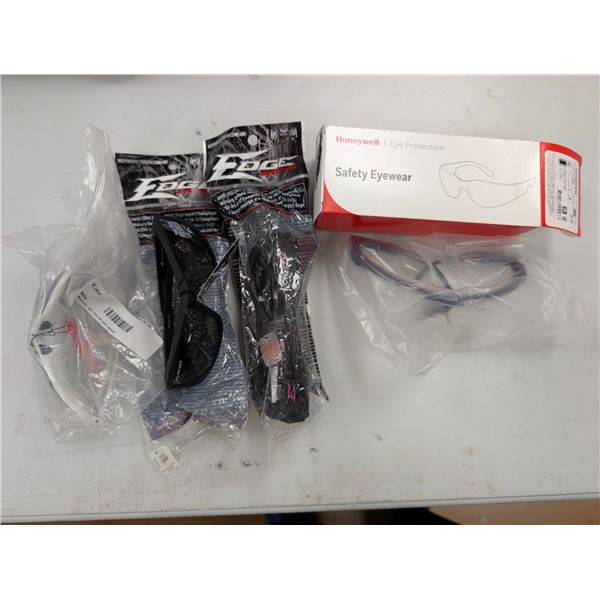 LOT DE 4 LUNETTES DE SÉCURITÉ ASST