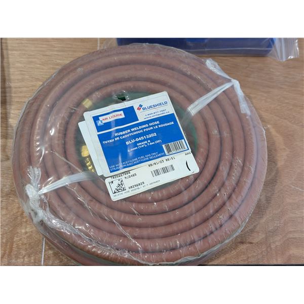 TUYAU DE CAOUTCHOUC POUR LE SOUDAGE GRADE R 1/4"x25' BLUESHEILD