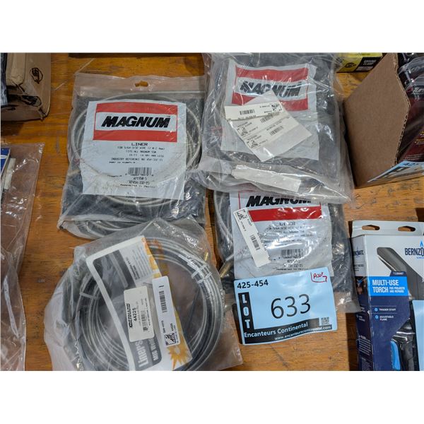 LOT DE 7 WELDING WIRE LINERS ASST