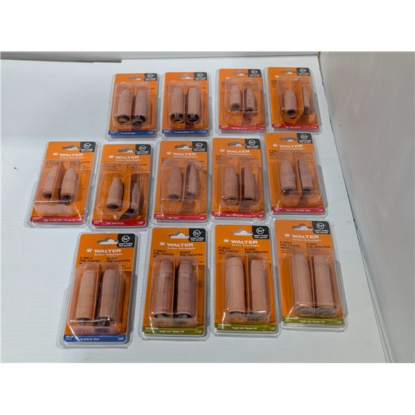LOT DE 13pkgs DE BUSES PRÉ-ENDUITES E-WELD WALTER ASST