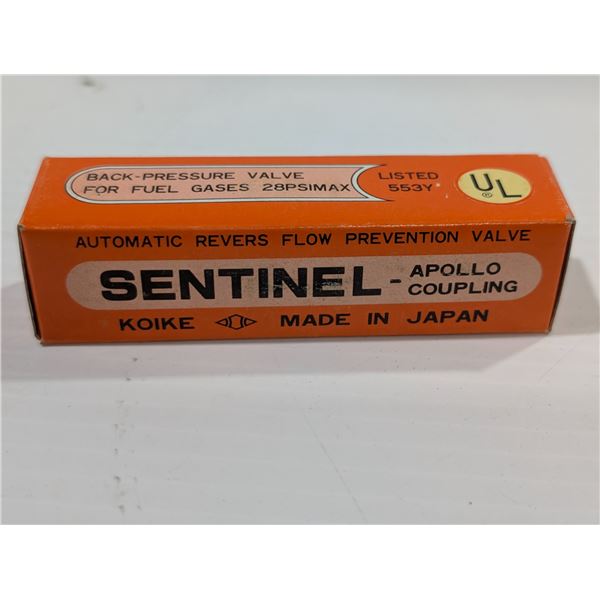 SENTINAL APOLLO COUPLING BACK-PRESSURE VALVE 28psi MAX