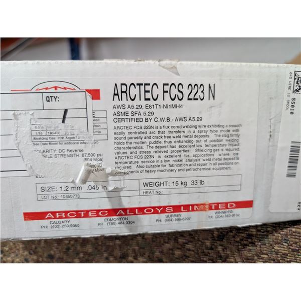 FILS À SOUDER ARCTEC FCS 223N 1.2mmx0.045 33LBS ARCTEC #55010