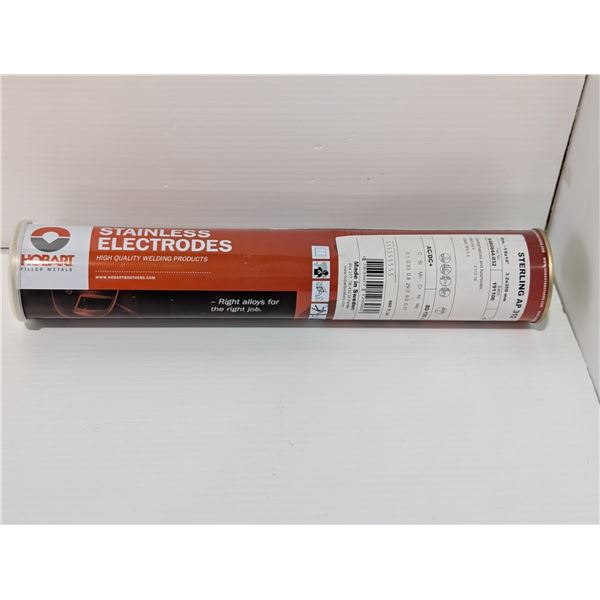 BTE DE 82pcs ÉLECTRODES HOBART  STERLING AP 312  STAINLESS    1/8"x14" 6LBS