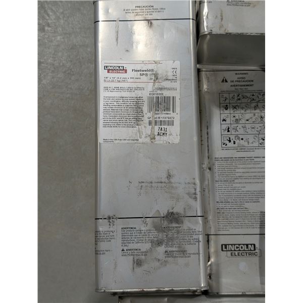 ÉLECTRODES FLEETWELD 5P 1/8"x14"  50LBS LINCOLN ELECTRONIC #E6010