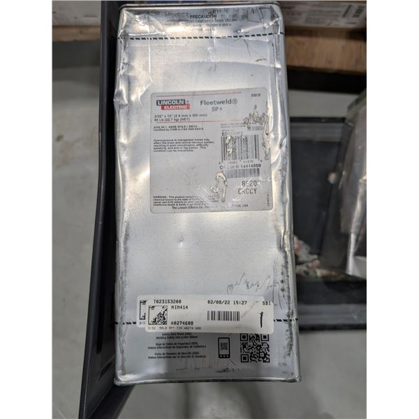 ÉLECTRODES FLEETWELD 5P+ 3/32"x12"  50LBS LINCOLN ELECTRONIC #E6010