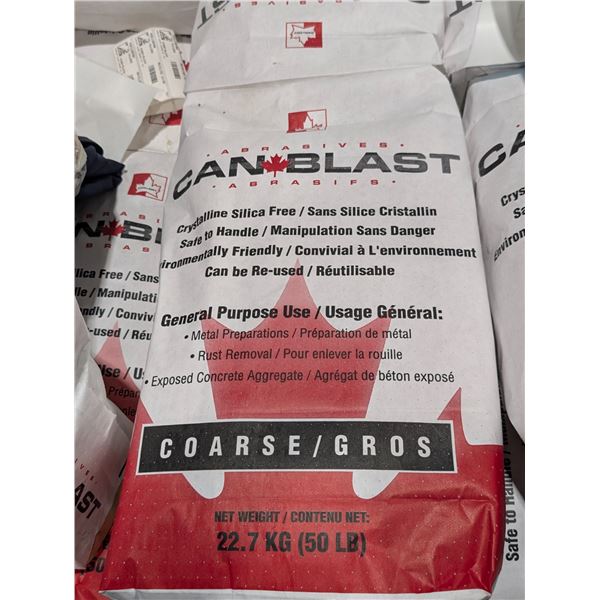 SAC DE MEDIA DE SANDBLAST VERRE RECYCLÉ, 50LBS