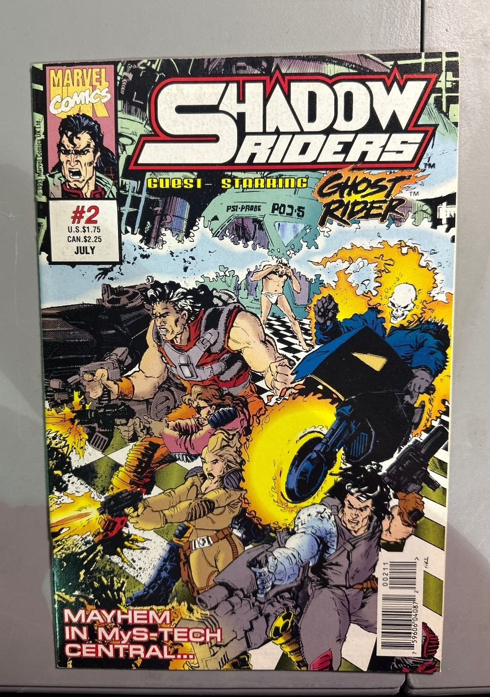 Shadow Riders #2 (Marvel, 1993) Guest Starring Ghost Rider Comic Book
