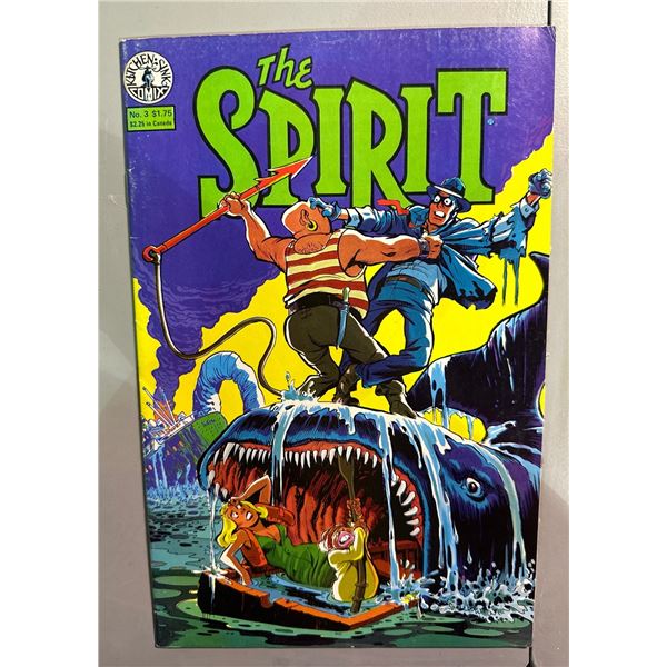 The Spirit #3 Magazine (Warren/Kitchen Sink, 1974) Bronze Age Will Eisner