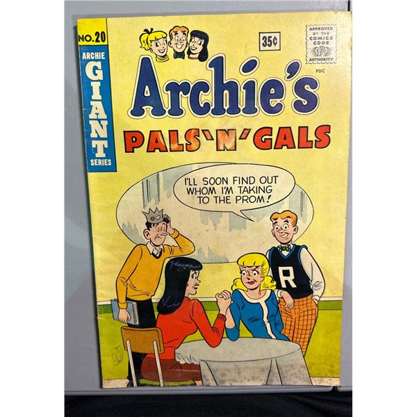 Archie's Pals 'N' Gals #20 Giant Series Comic Book (Archie, 1962)